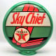 Texaco Sky Chief Glass Gas Pump Globe Lamp - 16.5" x 18.75" x 8"