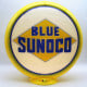 Blue Sunoco Diamond Glass Gas Pump Globe Lamp - 16.5" x 18.75" x 8"
