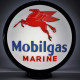 Mobilgas Marine Pegasus Gas Pump Globe Lamp - 16.5" x 18.75" x 8"