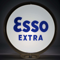 Esso Extra Glass Gas Pump Globe Lamp - 16.5" x 18.75" x 8"