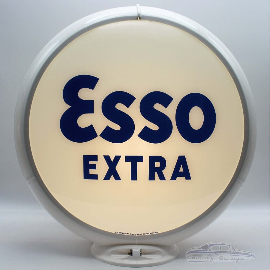 Esso Extra Glass Gas Pump Globe Lamp - 16.5" x 18.75" x 8"