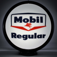 Mobil Regular Glass Gas Pump Globe Lamp - 16.5" x 18.75" x 8"