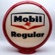 Mobil Regular Glass Gas Pump Globe Lamp - 16.5" x 18.75" x 8"