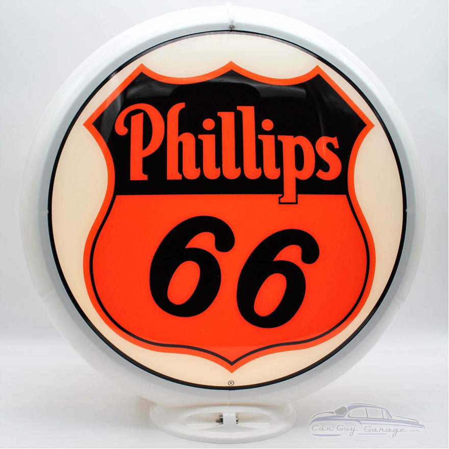 Phillips 66 Double-Sided Gas Pump Globe Lamp - 16.5" x 18.75" x 8"