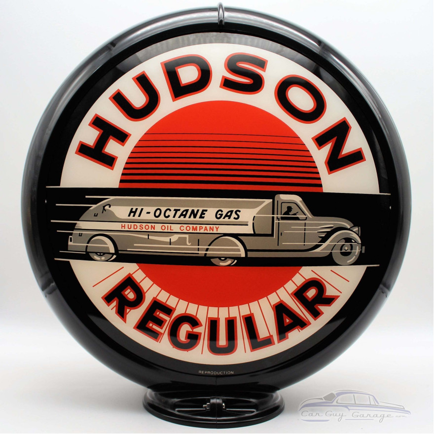 Hudson Regular 13.5" Glass Gas Pump Globe Lamp - 16.5" x 18.75" x 8"