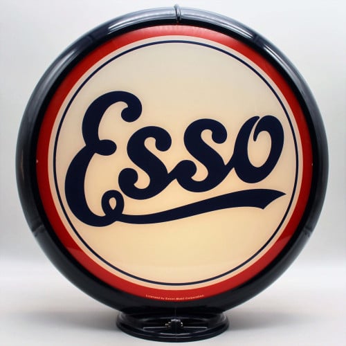 Esso Script Glass Gas Pump Globe Lamp - 16.5" x 18.75" x 8"