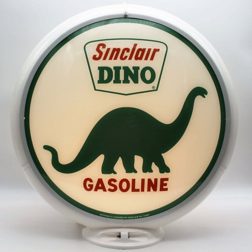 Sinclair Dino Glass Gas Pump Globe Lamp - 16.5" x 18.75" x 8"