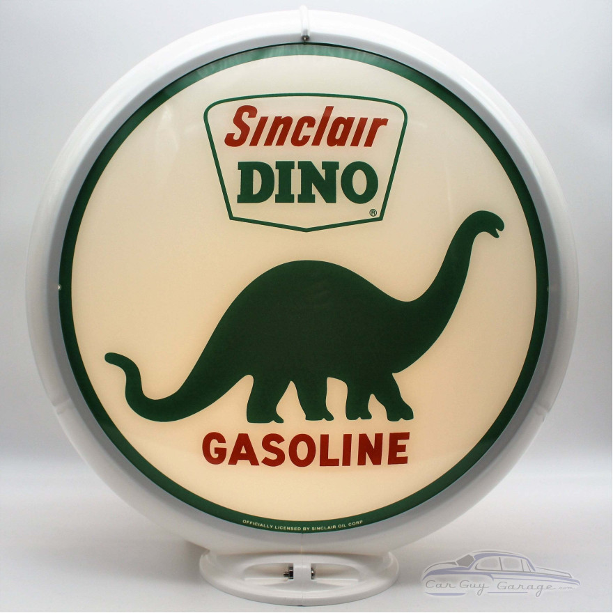 Sinclair Dino Glass Gas Pump Globe Lamp - 16.5" x 18.75" x 8"