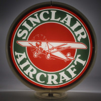 Sinclair Aircraft Gas Pump Globe Lamp - 16.5" x 18.75" x 8"