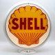 Shell Glass Gas Pump Globe Lamp, Double-Sided - 16.5" x 18.75" x 8"