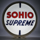 SOHIO Supreme Double-Sided Gas Pump Globe Lamp - 16.5" x 18.75" x 8"