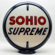 SOHIO Supreme Double-Sided Gas Pump Globe Lamp - 16.5" x 18.75" x 8"