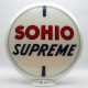 SOHIO Supreme Double-Sided Gas Pump Globe Lamp - 16.5" x 18.75" x 8"