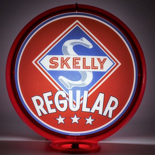 Skelly Regular Gas Pump Globe Lamp Lighted - 16.5" x 18.75" x 8"