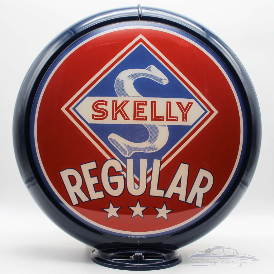 Skelly Regular Gas Pump Globe Lamp Lighted - 16.5" x 18.75" x 8"
