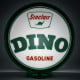Sinclair Dino Gasoline Glass Gas Pump Globe Lamp - 16.5" x 18.75" x 8"
