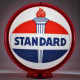 Standard Oil Torch & Oval Gas Pump Globe Lamp - 16.5" x 18.75" x 8"