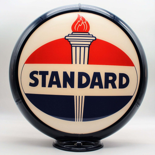 Standard Oil Torch & Oval Gas Pump Globe Lamp - 16.5" x 18.75" x 8"