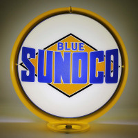 Blue Sunoco Black Diamond Gas Pump Globe Lamp - 16.5" x 18.75" x 8"