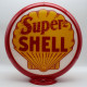 Shell Super-Shell Glass Gas Pump Globe Lamp - 16.5" x 18.75" x 8"