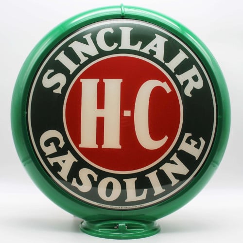 Sinclair H-C Gasoline Glass Pump Globe Lamp - 16.5" x 18.75" x 8"