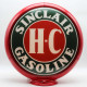 Sinclair H-C Gasoline Glass Pump Globe Lamp - 16.5" x 18.75" x 8"
