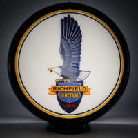 Richfield Hi-Octane Glass Gas Pump Globe Lamp - 16.5" x 18.75" x 8"