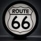 Route 66 Glass Gas Pump Globe Lamp - 16.5" x 18.75" x 8"