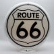 Route 66 Glass Gas Pump Globe Lamp - 16.5" x 18.75" x 8"