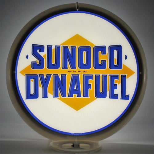 Sunoco Dynafuel Gas Pump Globe Lamp - 16.5" x 18.75" x 8"