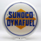 Sunoco Dynafuel Gas Pump Globe Lamp - 16.5" x 18.75" x 8"