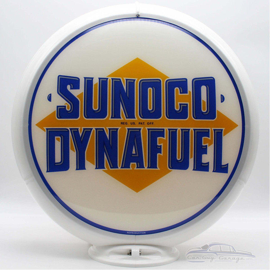 Sunoco Dynafuel Gas Pump Globe Lamp - 16.5" x 18.75" x 8"