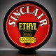 Sinclair Ethyl Glass Gas Pump Globe Lamp - 16.5" x 18.75" x 8"