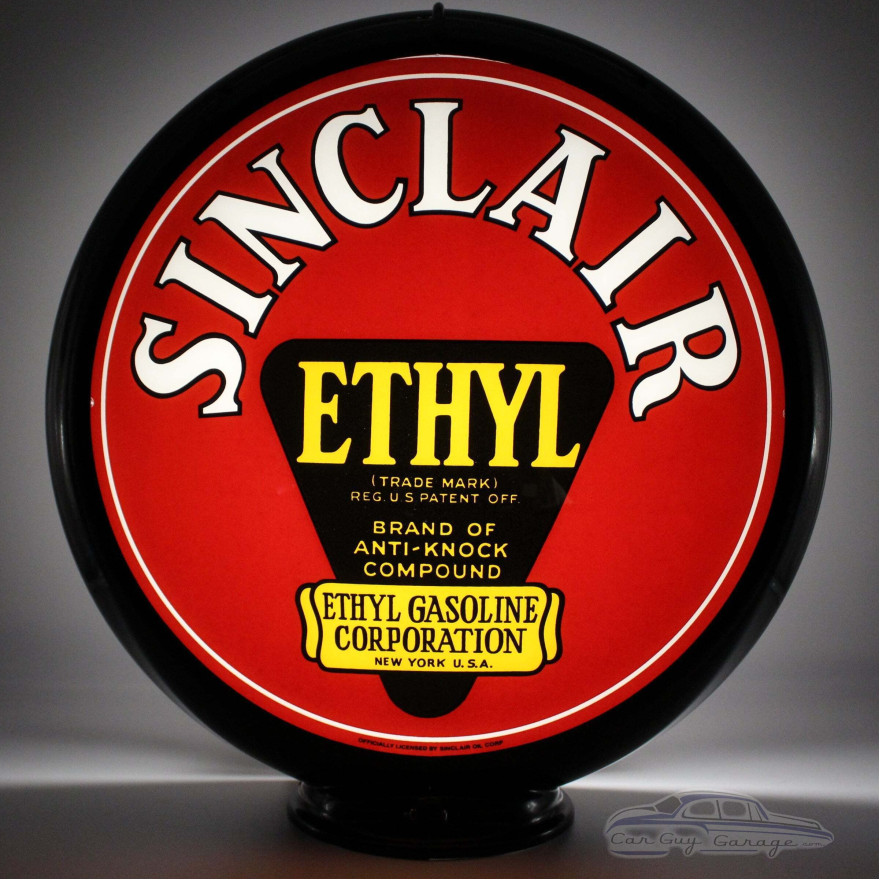 Sinclair Ethyl Glass Gas Pump Globe Lamp - 16.5" x 18.75" x 8"