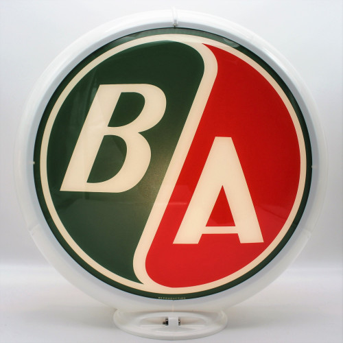 BA British American Glass Gas Pump Globe Lamp - 16.5" x 18.75" x 8"