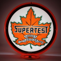 Supertest Maple Leaf Glass Gas Pump Globe Lamp - 16.5" x 18.75" x 8"