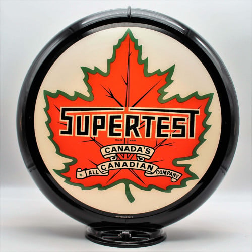 Supertest Maple Leaf Glass Gas Pump Globe Lamp - 16.5" x 18.75" x 8"