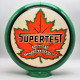 Supertest Maple Leaf Glass Gas Pump Globe Lamp - 16.5" x 18.75" x 8"