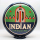 Indian Gasoline Glass Gas Pump Globe Lamp - 16.5" x 18.75" x 8"