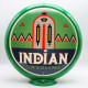 Indian Gasoline Glass Gas Pump Globe Lamp - 16.5" x 18.75" x 8"