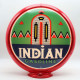Indian Gasoline Glass Gas Pump Globe Lamp - 16.5" x 18.75" x 8"