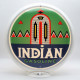 Indian Gasoline Glass Gas Pump Globe Lamp - 16.5" x 18.75" x 8"