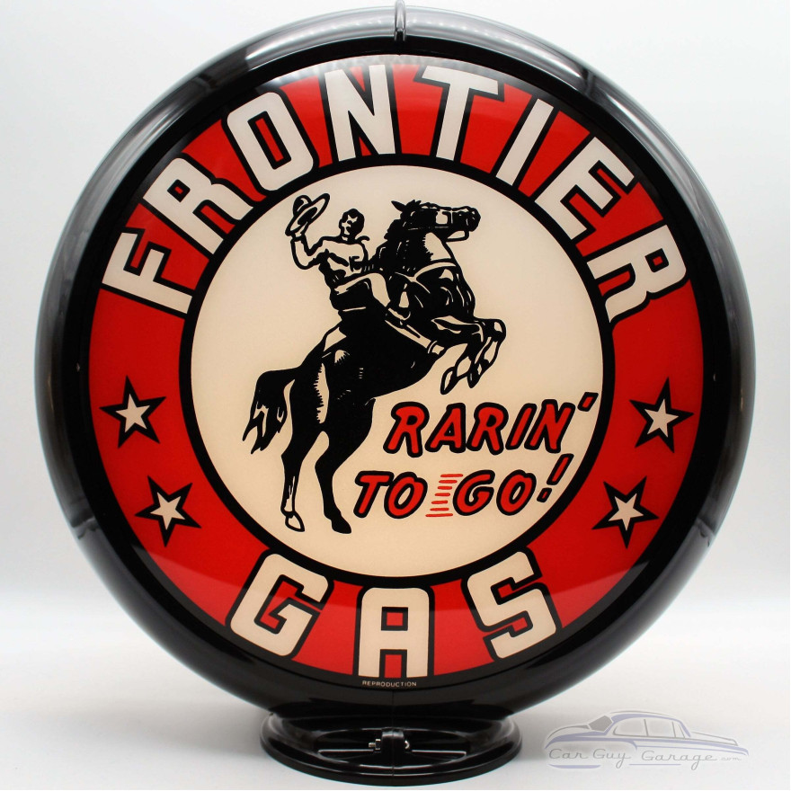Frontier Gas Pump Glass Globe Lamp - 16.5" x 18.75" x 8"