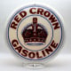 Red Crown Gasoline Glass Gas Pump Globe Lamp - 16.5" x 18.75" x 8"