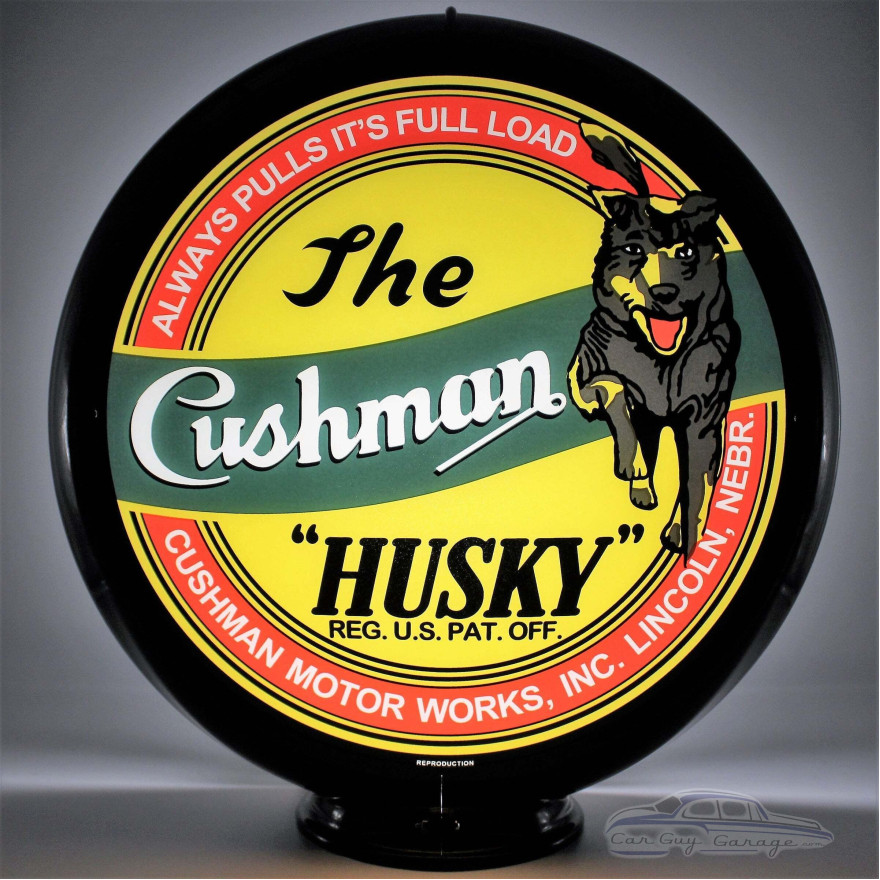Cushman Husky Glass Gas Pump Globe Lamp - 16.5" x 18.75" x 8"