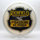 Richfield Gasoline Glass Gas Pump Globe Lamp - 16.5" x 18.75" x 8"
