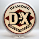 Diamond D-X Glass Gas Pump Globe Lamp - 16.5" x 18.75" x 8"