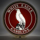 White Eagle Gasoline Glass Gas Pump Globe Lamp - 16.5" x 18.75" x 8"