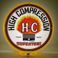 Supertest H-C Gas Pump Globe Lamp - 16.5" x 18.75" x 8"