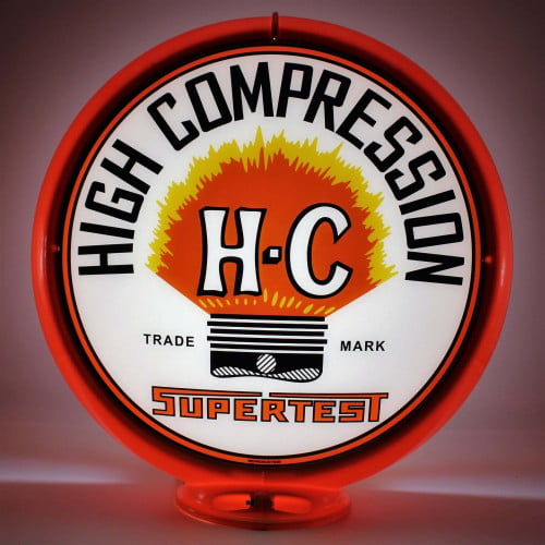 Supertest H-C Gas Pump Globe Lamp - 16.5" x 18.75" x 8"